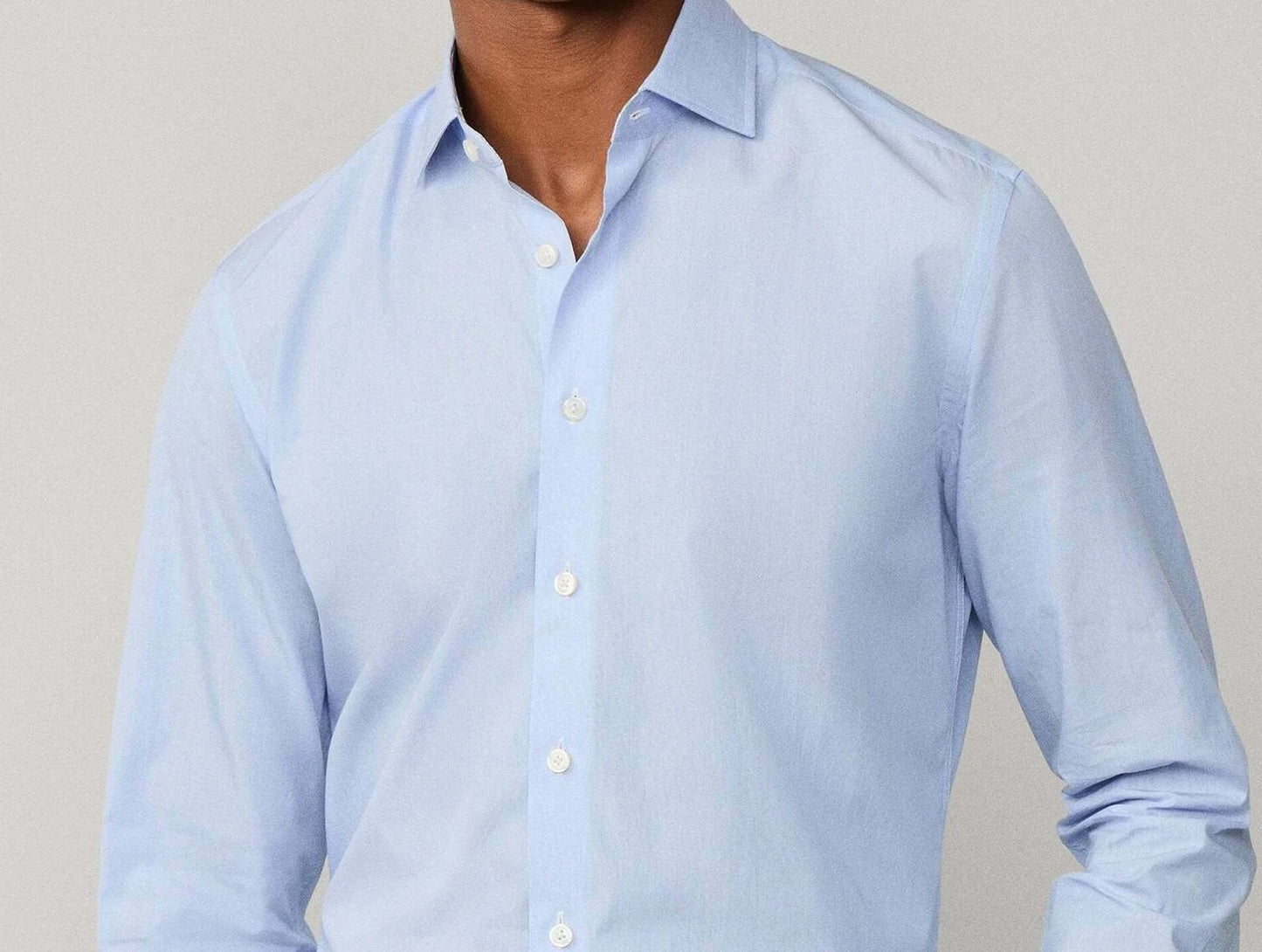 Camicia Perla Celeste Slim