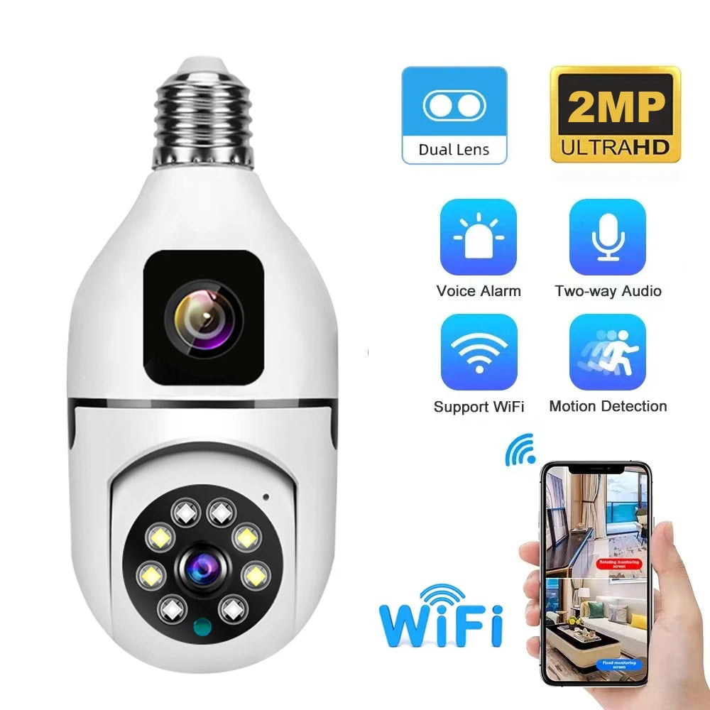 Videocamera di Sicurezza Wireless 1080P con Visione Notturna