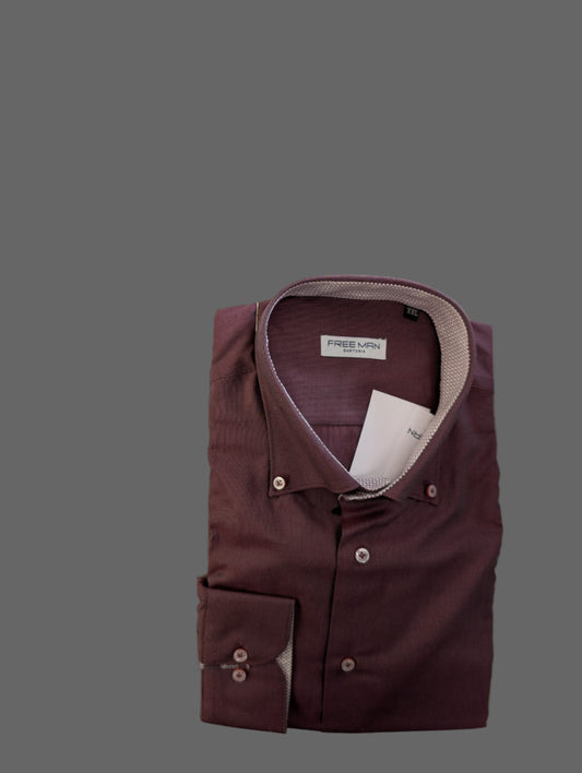 Camicia Bordeaux Slim