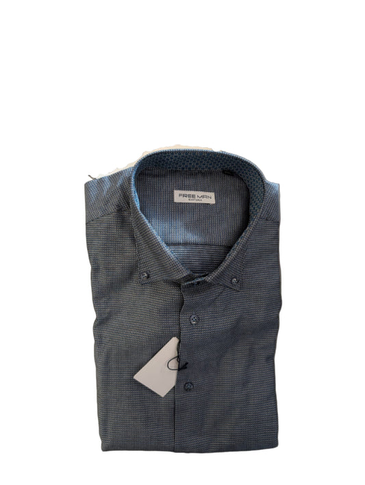 Camicia Verde Petrolio Slim