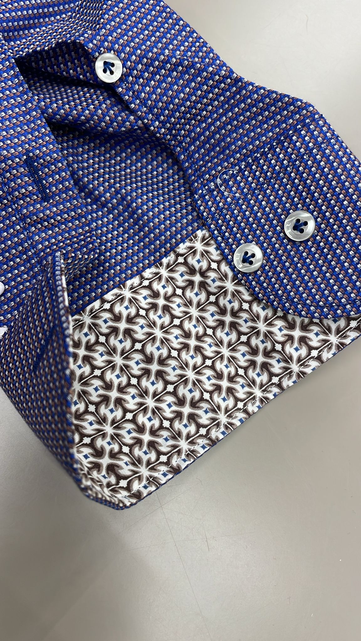 Camicia blu e pois Slim