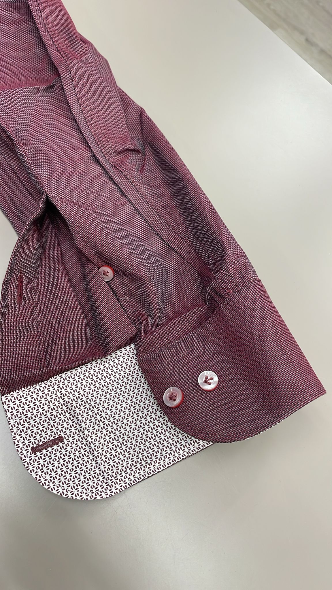 Camicia Bordeaux Slim