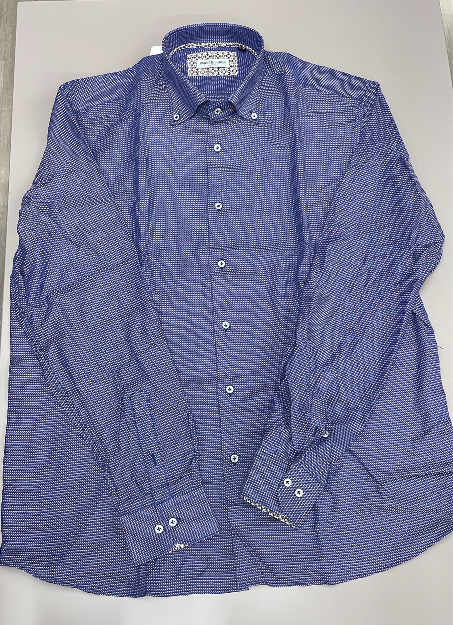 Camicia blu e pois Slim