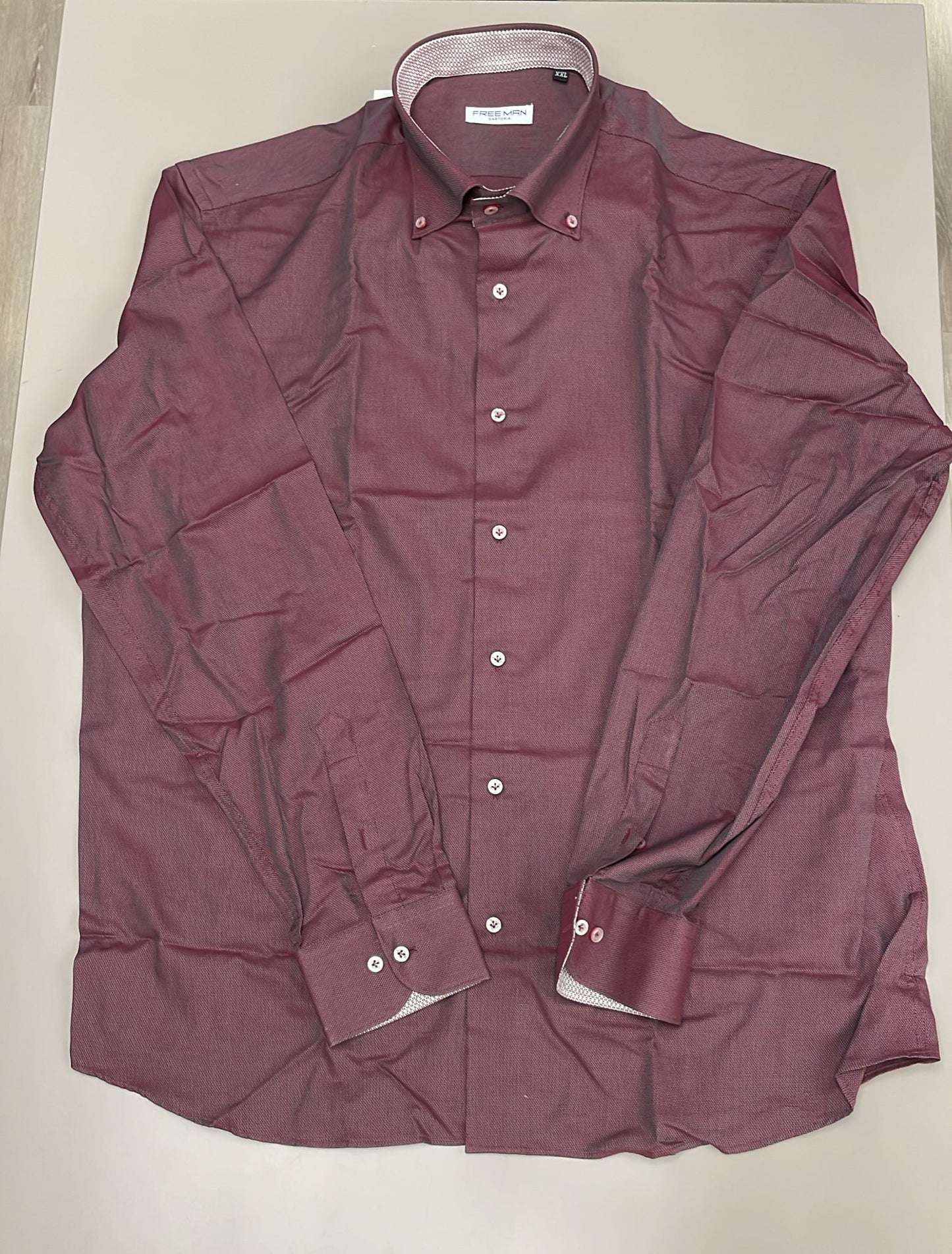 Camicia Bordeaux Slim